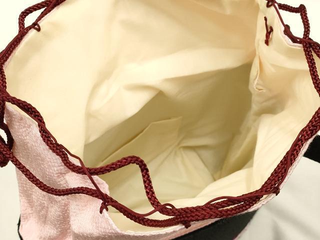 平和屋本店●和裝小物　和裝バッグ2點　ハンドバッグ　刺繍　花柄　桜　蝶　金纟　ちりめん　逸品　AAAT3570ay