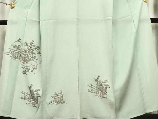 平和屋着物▽訪問着 単衣 中国三大刺繍 汕頭刺繍 スワトウ刺繍 平和屋着物▽訪問着 単衣 中国三大刺繍 汕頭刺繍 スワトウ刺繍