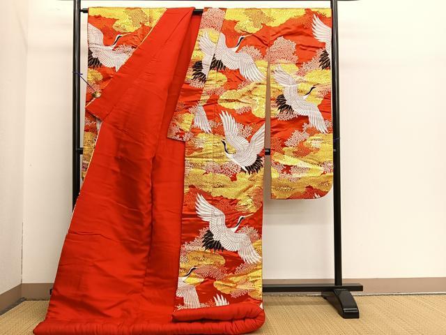 平和屋着物○色打掛 和装 婚礼 結婚式 花嫁 神社挙式 唐織 飛鶴 平和屋着物○色打掛 和装 婚礼 結婚式 花嫁 神社挙式 唐織 飛鶴