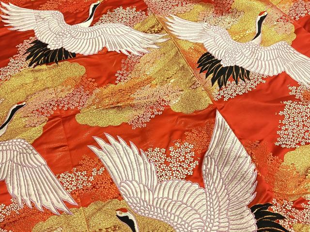 平和屋着物○色打掛 和装 婚礼 結婚式 花嫁 神社挙式 唐織 飛鶴 平和屋着物○色打掛 和装 婚礼 結婚式 花嫁 神社挙式 唐織 飛鶴