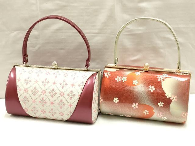 平和屋著物●和裝小物　和裝バッグ2點(diǎn)セット　ハンドバッグ　舞花　花菱　逸品　AAAR1559ay