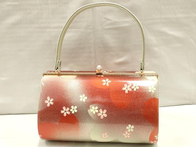 平和屋著物●和裝小物　和裝バッグ2點(diǎn)セット　ハンドバッグ　舞花　花菱　逸品　AAAR1559ay