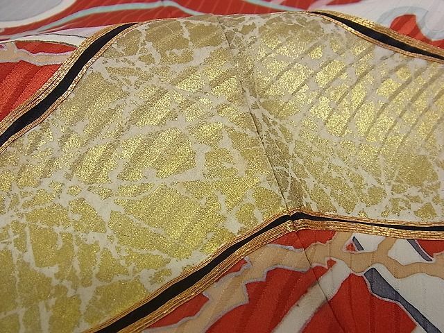  flat мир магазин кимоно # роскошный кимоно с длинными рукавами пешка вышивка Hamamatsu документ золотая краска натуральный шелк замечательная вещь AAAD8150Atn