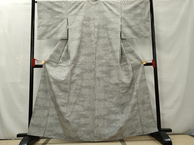 平和屋着物□本場大島紬 白大島 7マルキ 麻の葉文様 正絹 逸品 平和屋着物□本場大島紬 白大島 7マルキ 麻の葉文様 正絹 逸品