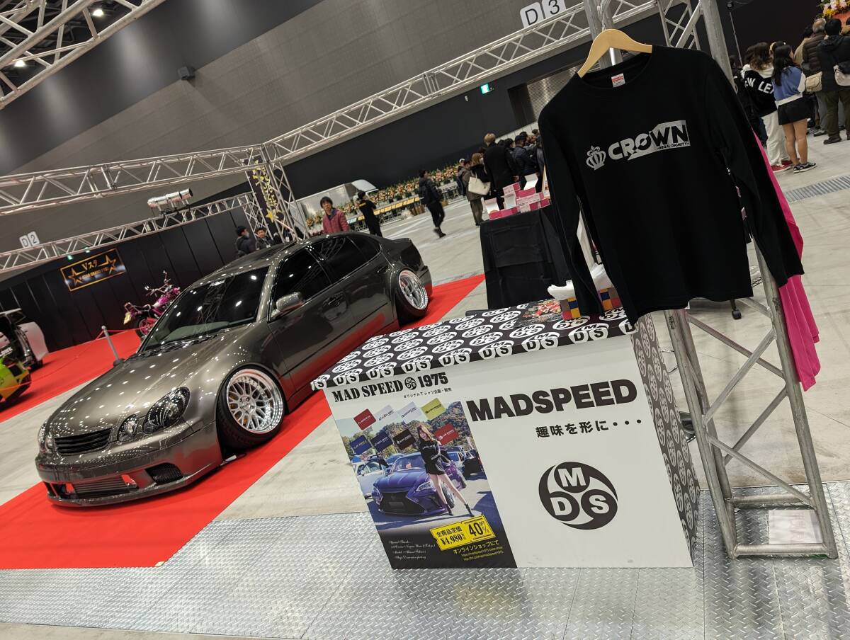 ※限定特価！【MADSPEED】趣味Ｔシャツ 王冠 クラウン crown クラウンクロスオーバー クラウンスポーツ クラウンセダン 長(zhǎng)袖 ホワイト M