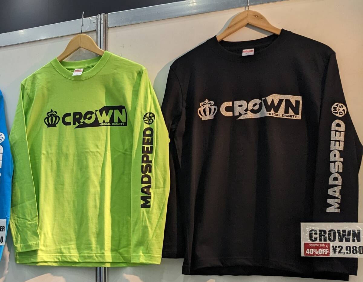 ※限定特価！【MADSPEED】趣味Ｔシャツ 王冠 クラウン crown クラウンクロスオーバー クラウンスポーツ クラウンセダン 長(zhǎng)袖 ホワイト M