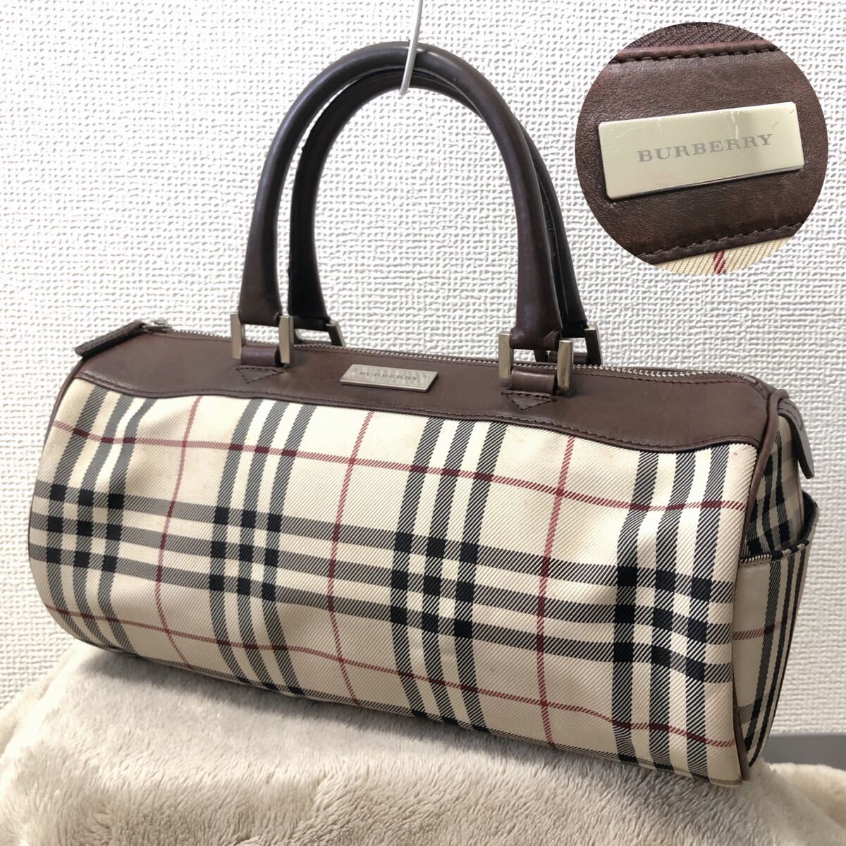 BURBERRY バーバリー LONDON ノバチェック ミニボストン バッグ