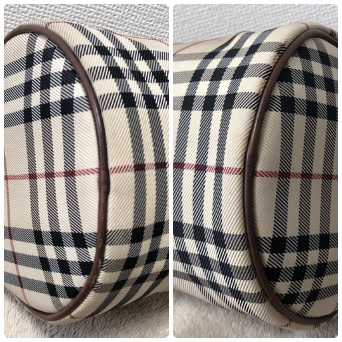 人気 BURBERRY バーバリー ミニボストン ハンドバッグ ノバ
