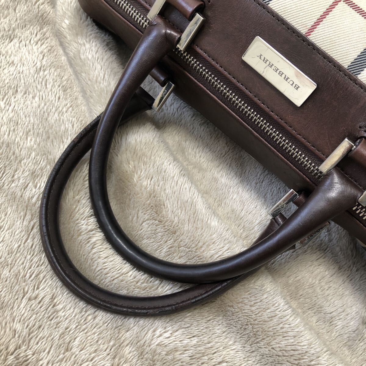 BURBERRY バーバリー ノバチェック シャドーホース ハンドバッグ
