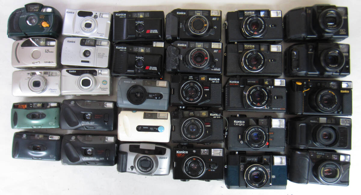M5977K)ジャンクKonica C35_AF2 MINOLTA AF-Tele QD HI-MATIC_AF M5977K)ジャンクKonica C35_AF2 MINOLTA AF-Tele QD HI-MATIC_AF