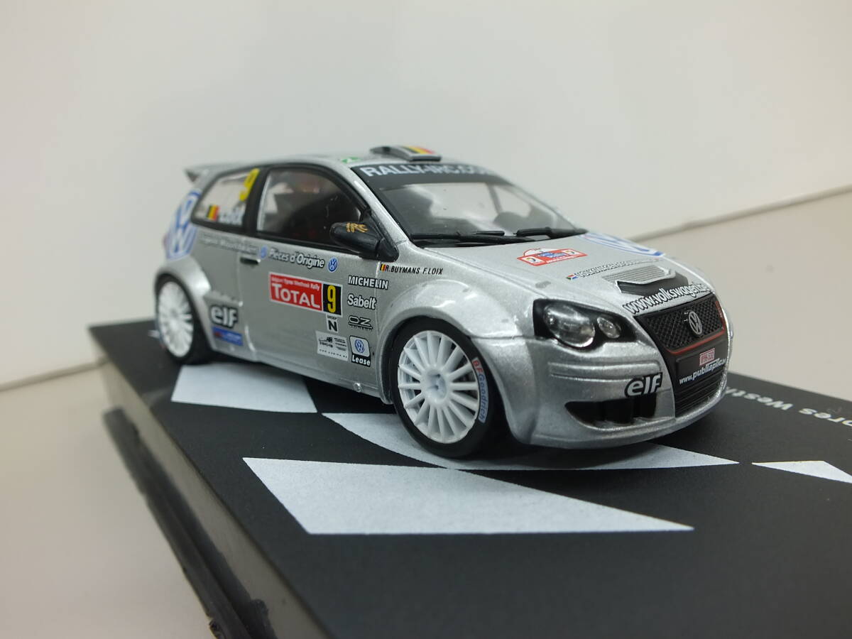 1/43　デアゴスティーニ　ラリーカーコレクション　フォルクスワーゲン　ポロ　S2000　2007ｙ　ベルギーラリー