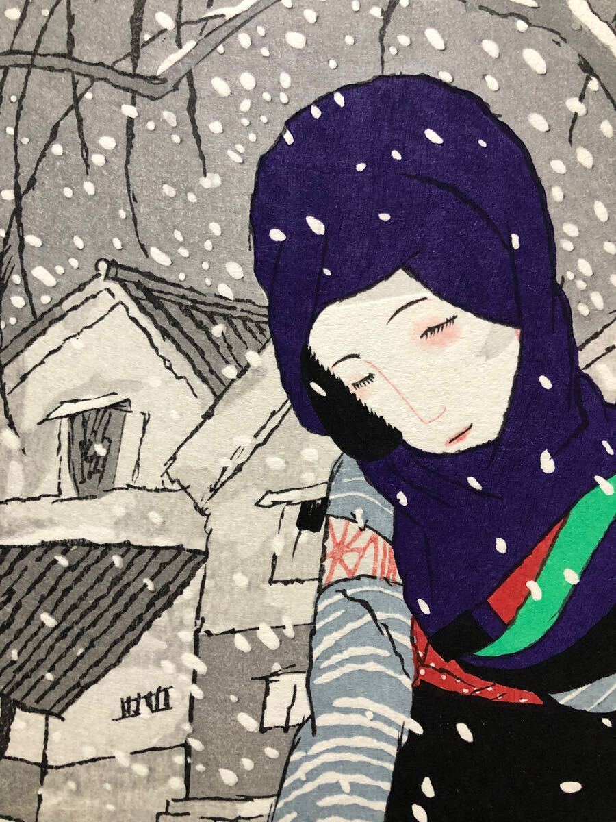 竹久夢二木版画「文楽人形」 | Natsume Books
