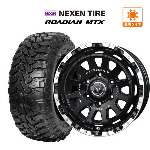サマータイヤ ホイール 4本 BADX ロクサーニ バトルシップ NEO(ネオ) ネクセン ROADIAN MTX 265/70R17_画像1