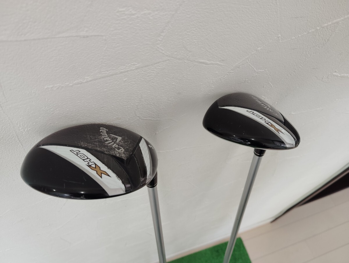 ★中古おすすめ/2本UTセット/Callaway キャロウェイ X HOT ユーティリティセット/3H/4H/フレックスR