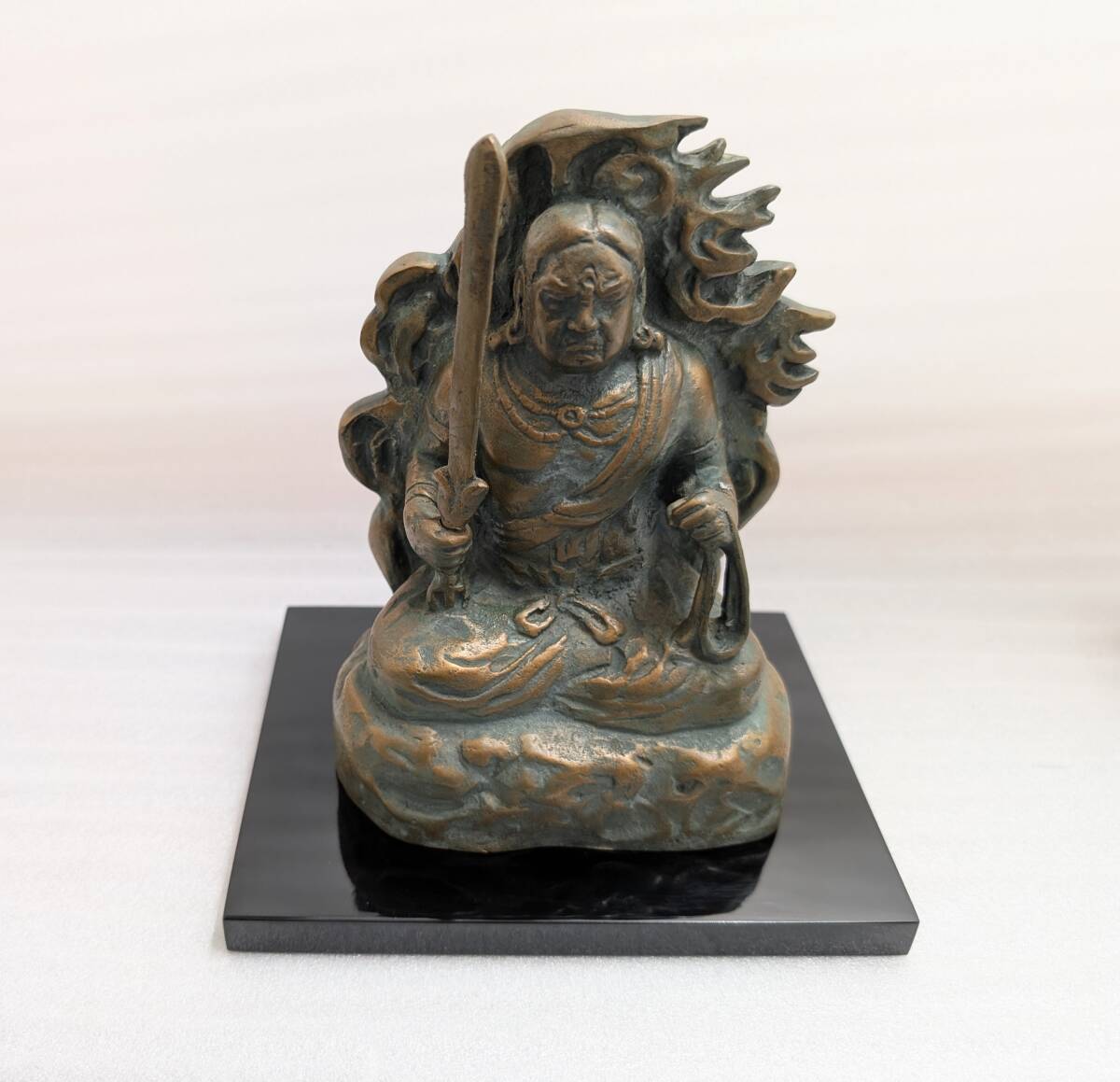 北村西望 不動明王 銅像 ブロンズ像 美術品 骨董品 高さ16.5 北村西望 不動明王 銅像 ブロンズ像 美術品 骨董品 高さ16.5