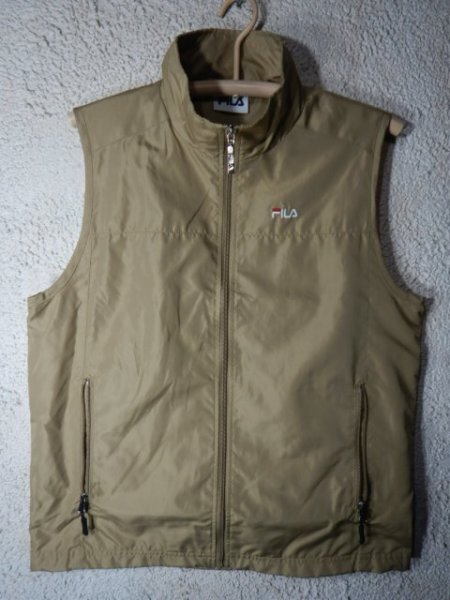 to7574　FILA　フィラ　ジップ　ベスト　ジャケット　人気　里地メッシュ　送料格安