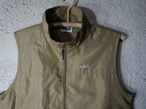 to7574　FILA　フィラ　ジップ　ベスト　ジャケット　人気　里地メッシュ　送料格安