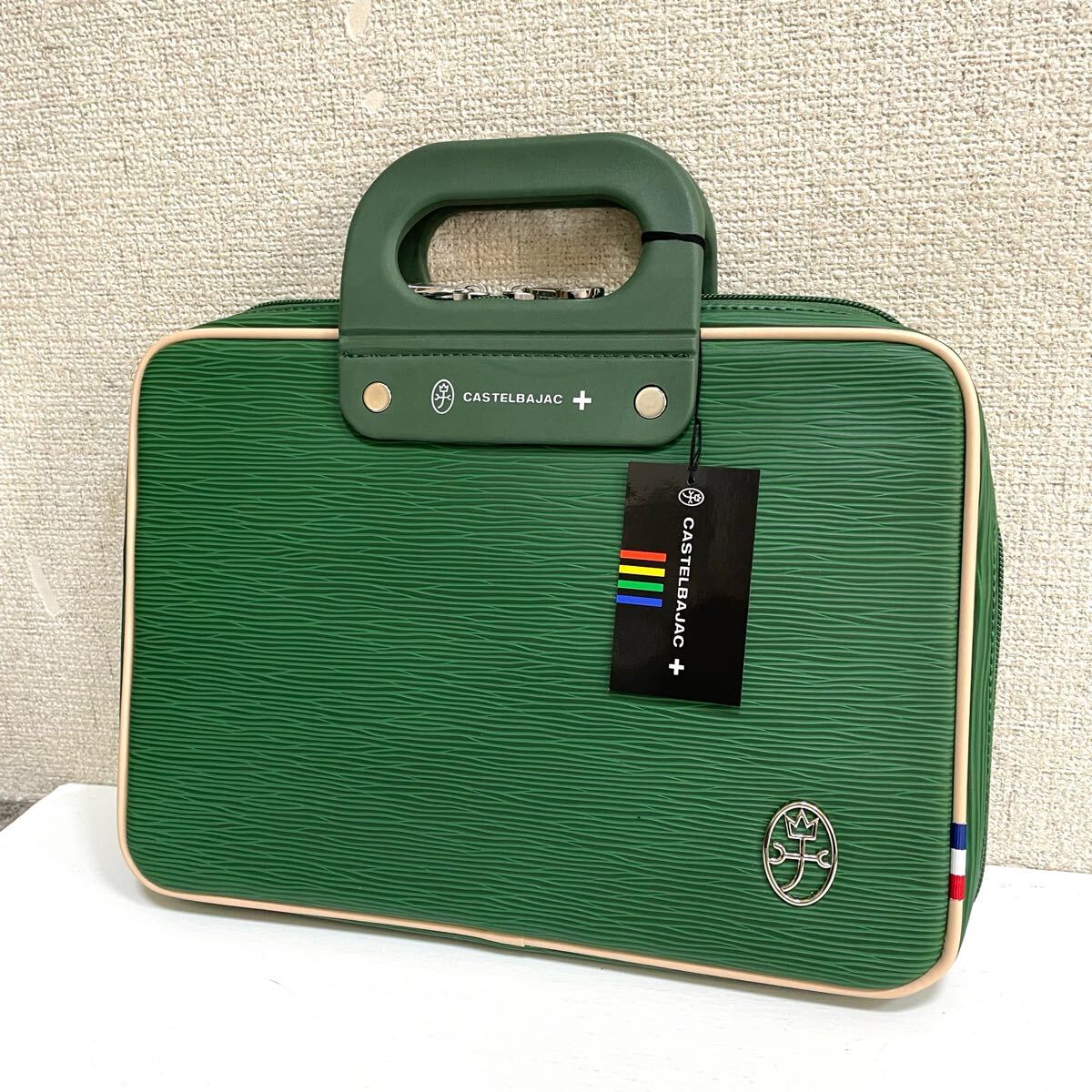 新品 カステルバジャック ビジネスバッグ ブリーフケース マタン グリーン 060501 60501