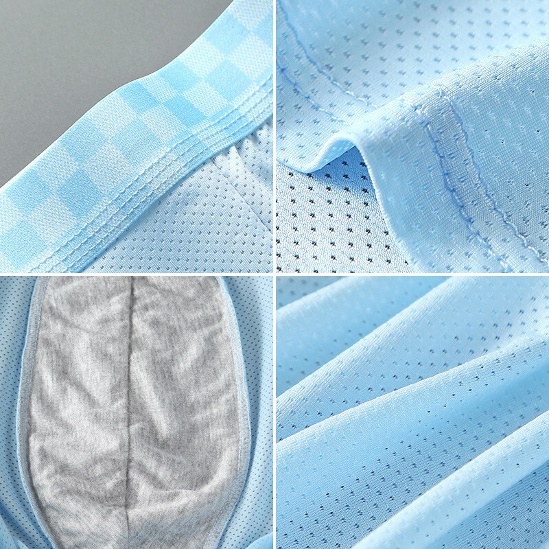 149-482-6 サイズL メンズ メッシュアイスシルク ボクサーブリーフ 超薄型 通気性◎ クール 履き心地抜群 パンツ 可愛い☆ 下着 1_画像2