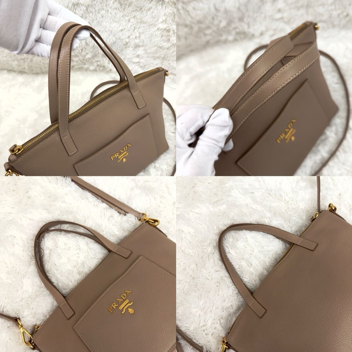 極美品 PRADA プラダ ハンドバッグ ショルダーバッグ 2way 極美品 PRADA プラダ ハンドバッグ ショルダーバッグ 2way