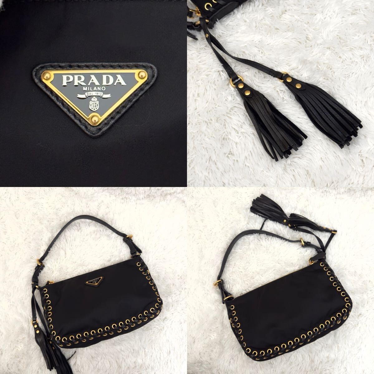未使用級 PRADA プラダ ナイロン ワンショルダー 三角ロゴ 未使用級 PRADA プラダ ナイロン ワンショルダー 三角ロゴ