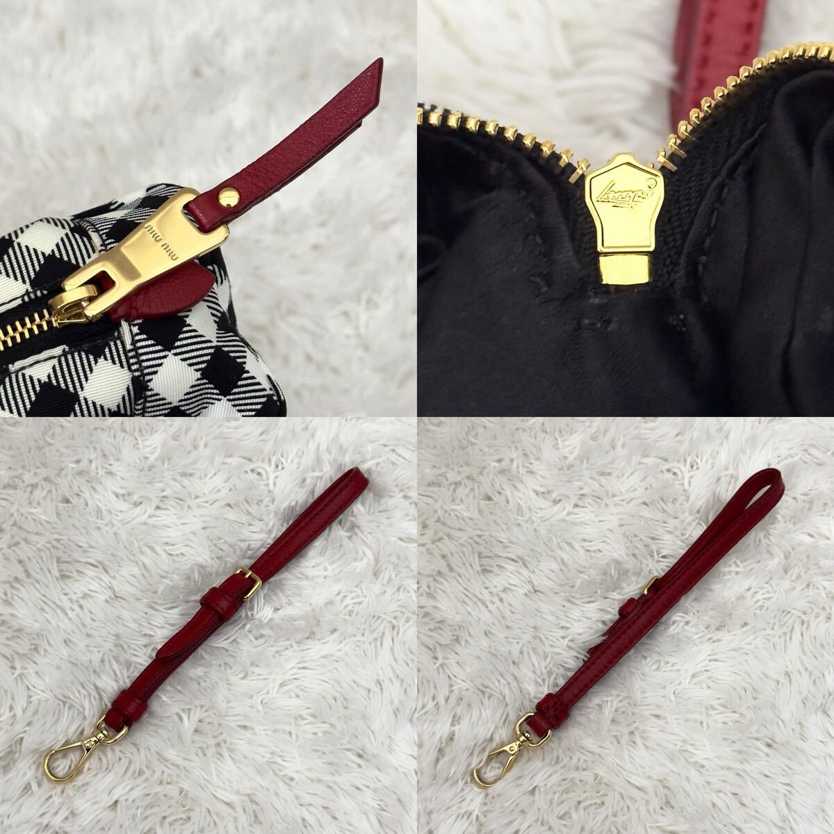 極美品 MIUMIU ミュウミュウ ポーチ クラッチバッグ ゴールド 極美品 MIUMIU ミュウミュウ ポーチ クラッチバッグ ゴールド