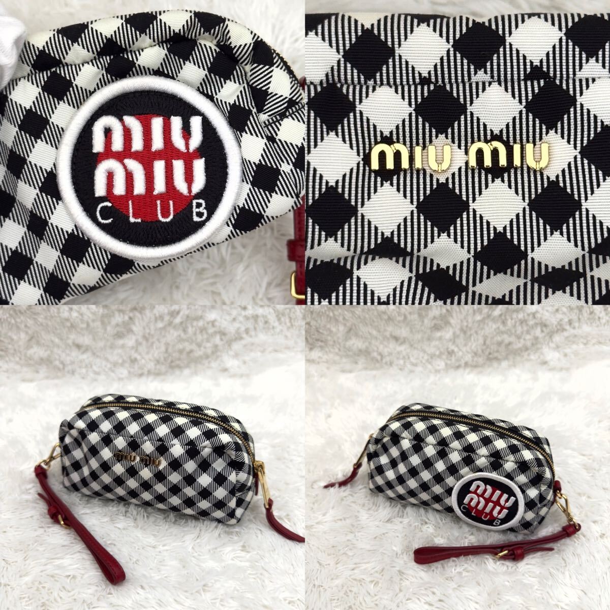 極美品 MIUMIU ミュウミュウ ポーチ クラッチバッグ ゴールド 極美品 MIUMIU ミュウミュウ ポーチ クラッチバッグ ゴールド