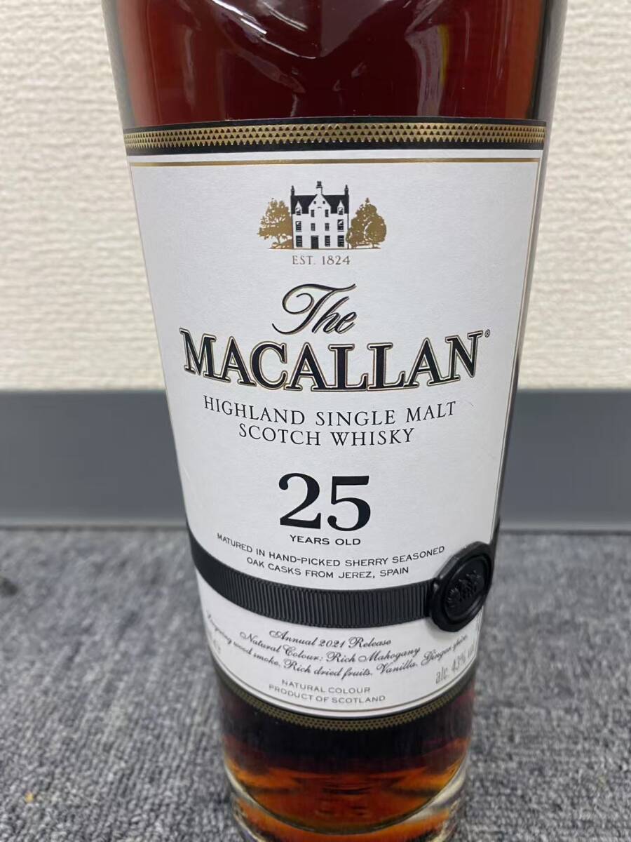 新品未開封 ザ・マッカラン The MACALLAN 25年 2021リリース 新品未開封 ザ・マッカラン The MACALLAN 25年 2021リリース