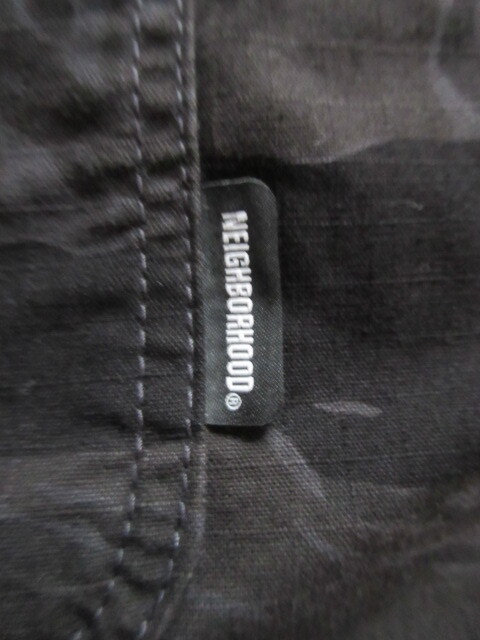 送料無料 人気コラボ即完売 BLACK XL NEIGHBORHOOD X WIND AND SEA . CAMOUFLAGE OFFICER SHIRT LS 正規(guī)品 日本制 新品未使用 タグ 付屬袋