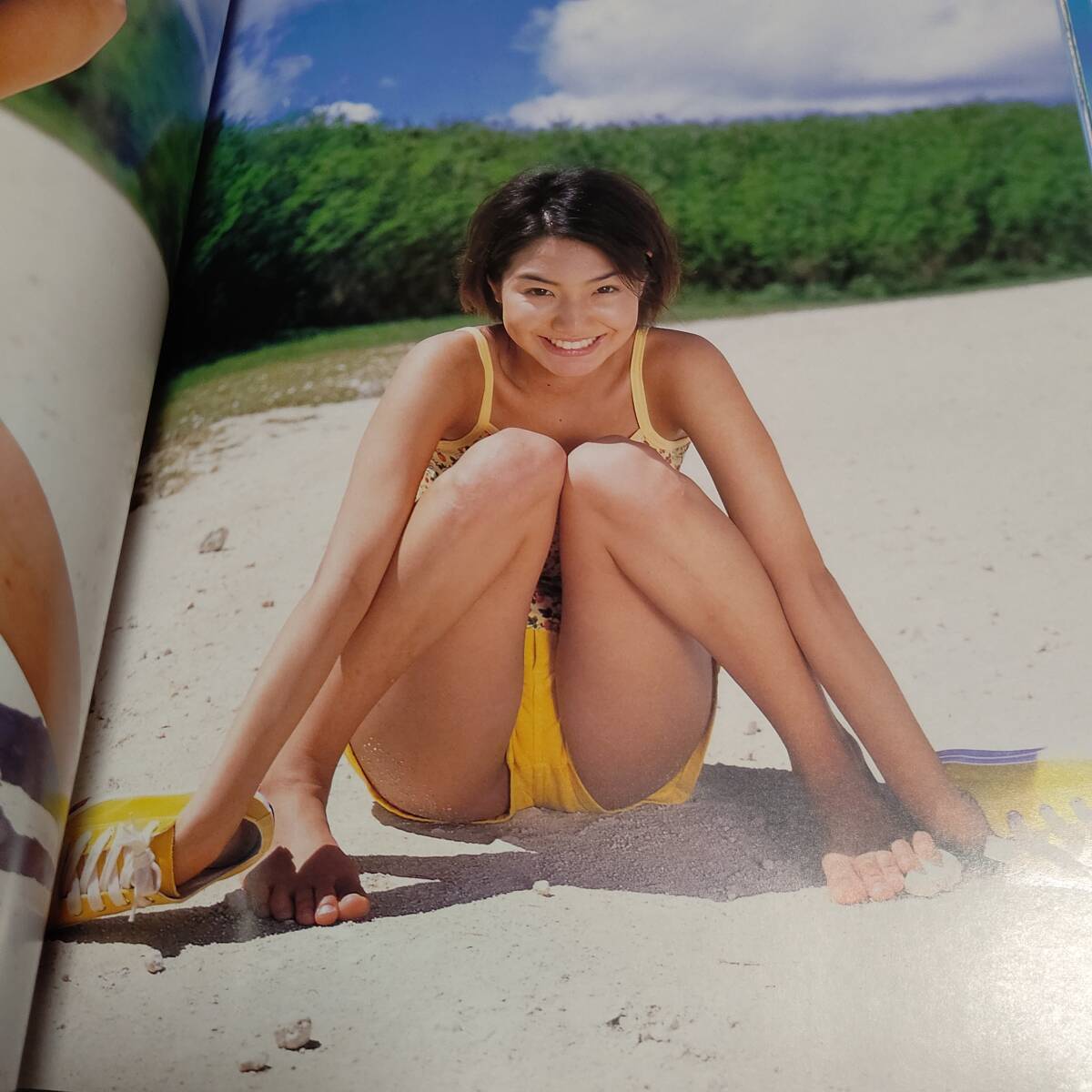 初版 帯付き 周防玲子寫真集 Natural 18歳 グラビア アイドル 水著 ビキニ 下著 三谷麗子 フジテレビビジュアルクイーン