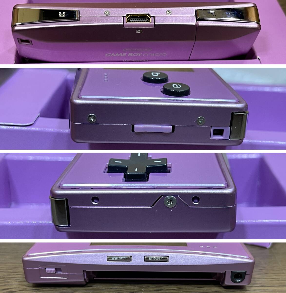 25) 任天堂 ゲームボーイミクロ GAME BOY micro パープル GBA