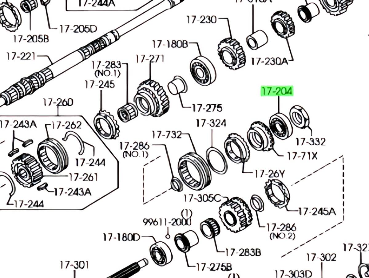 ★超希少 未使用 純正 マツダ MAZDA ボールベアリング メインシャフトベアリング ベアリング MX5 MX-5 NC RX8 RX-8 FE ロードスター NCFE_画像2