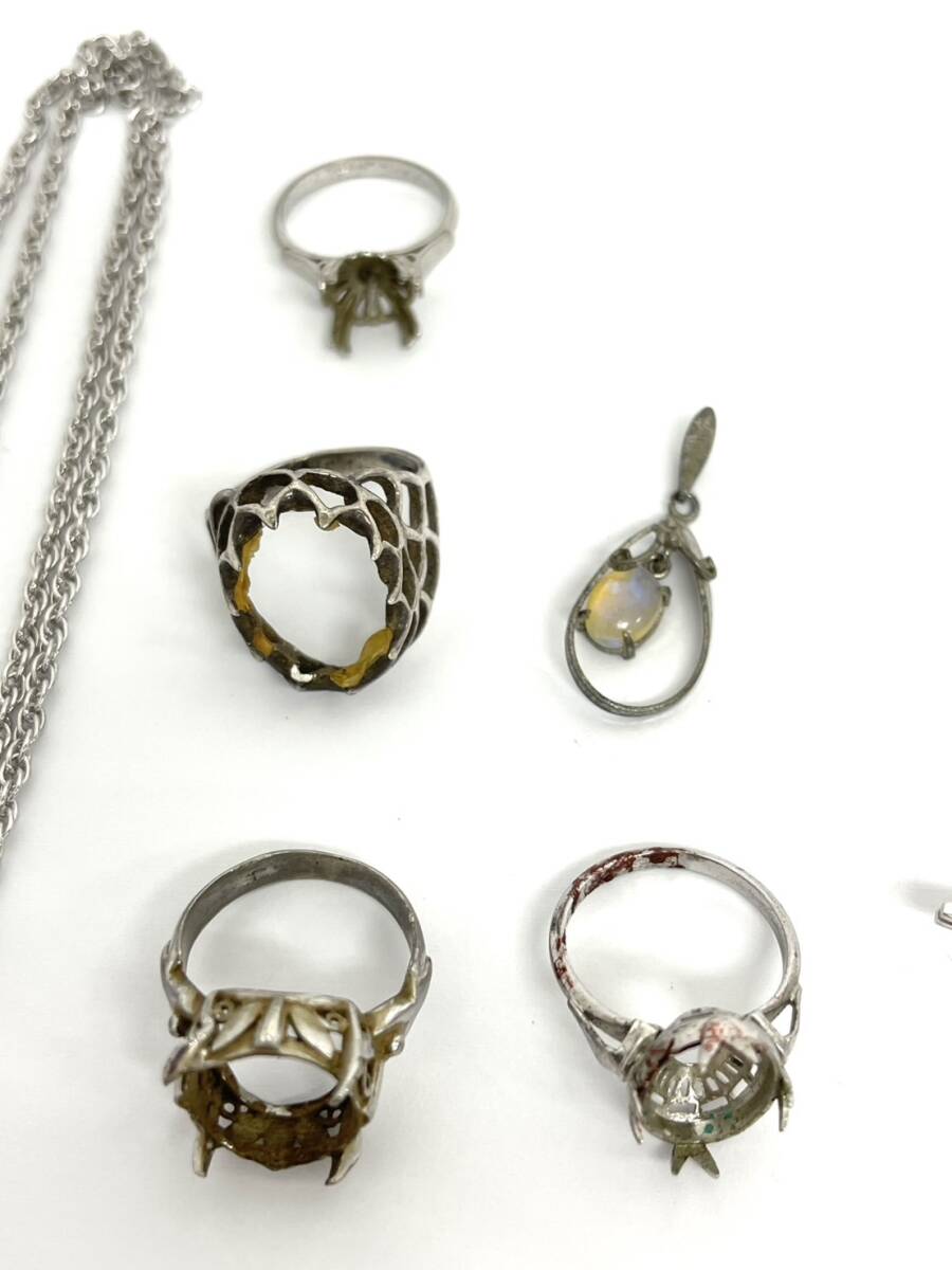 2165 W0703-4【1円スタート】 アクセサリー シルバー まとめ売り 2165 W0703-4【1円スタート】 アクセサリー シルバー まとめ売り