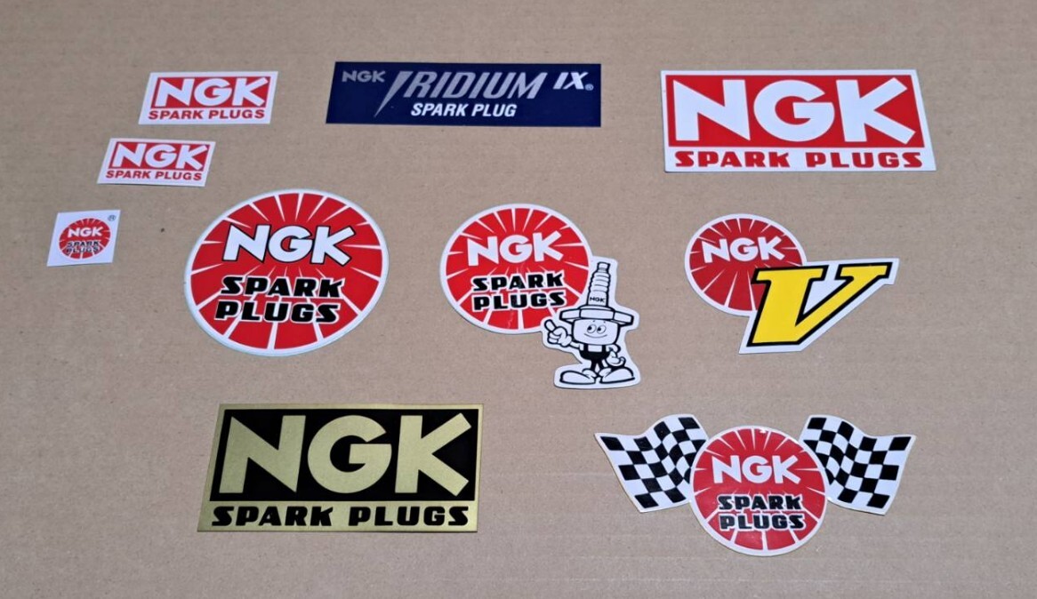  подлинная вещь NGK набор наклеек ( осмотр штекер S30Z Ken&Mary Hakosuka B110 B310 Sunny TE27 AE86 Celica darumaLB 510 Boulevard R30 DR30