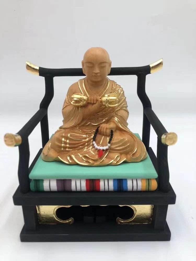 極美品☆真言宗 木彫仏像 仏教美術 精密細工 弘法大師像 置物 極美品☆真言宗 木彫仏像 仏教美術 精密細工 弘法大師像 置物