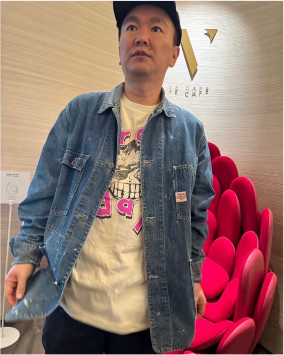 USタイプ 40'sデニム カバーオール 復刻判 XL カーハート ハートタグ 40's復刻 デニムカバーオール 90s