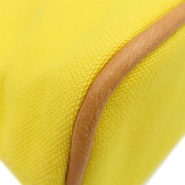 エルメス ポーチ ボリードポーチ ミニミニ コットン イエロー 黃色 中古