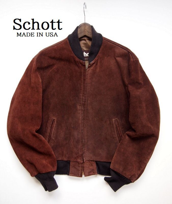 USA 80s 90s○Schott ショット スエード レザー ジャケット USA 80s 90s○Schott ショット スエード レザー ジャケット