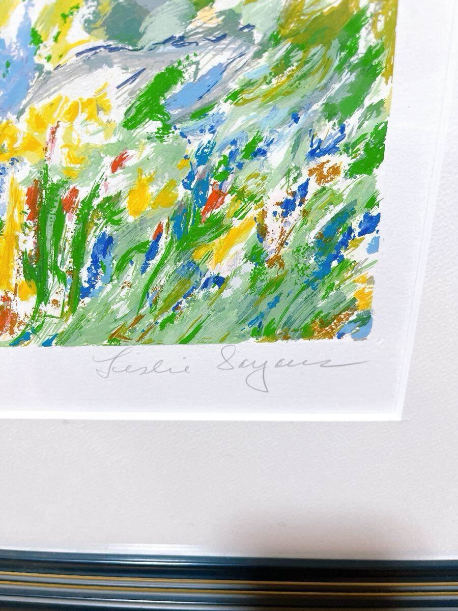 真作保証 レスリー・セイヤー シルクスクリーン 340/350 額装 真作保証 レスリー・セイヤー シルクスクリーン 340/350 額装