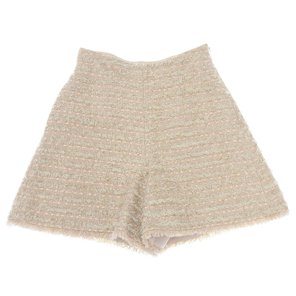 超美品 フォクシー FOXEY 2021年商品 40996 レーヨンBLEND ツイードショート パンツ 38 レディース 定価75900円
