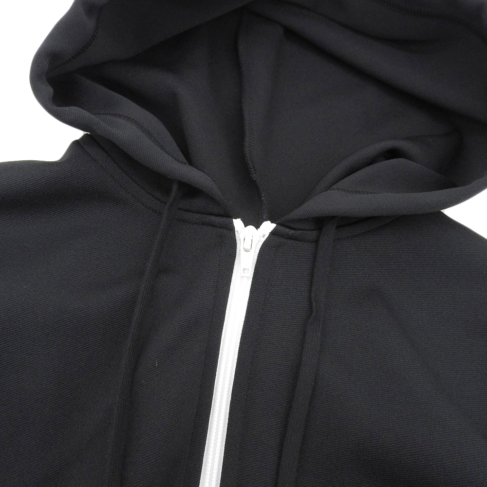 超美品 ブラックコムデギャルソン 2023年商品 Z-T502 フード付 ジャージ ジップアップパーカー M レディース メンズOK