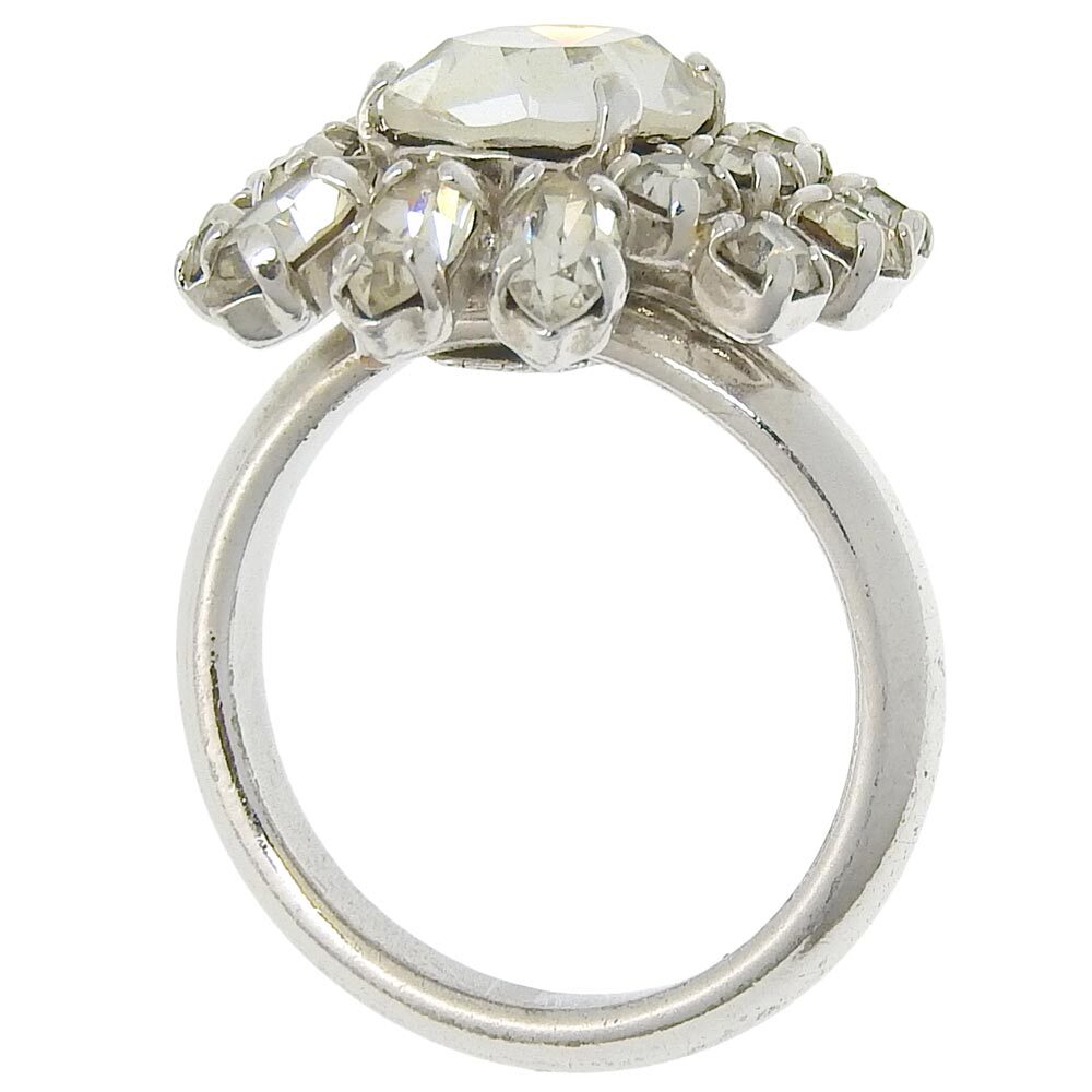 超美品 クリスチャンディオール Christian Dior 80年代ヴィンテージ ジルコニア クリア リング 11號(hào)