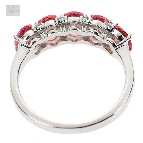 GSTV Pt950 ピンクスピネル ダイヤモンド リング 1.50ct D0.04ct GSTV Pt950 ピンクスピネル ダイヤモンド リング 1.50ct D0.04ct