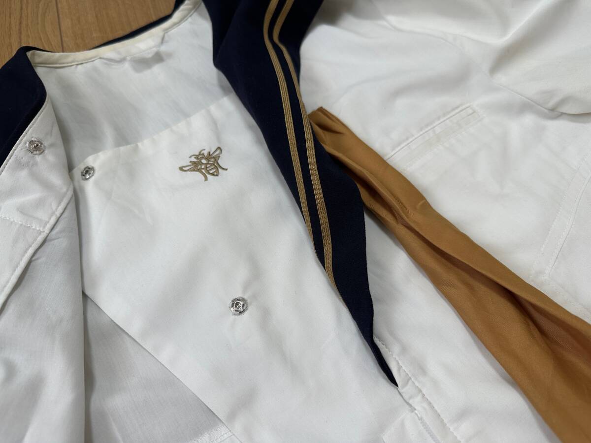 ☆千葉県 鎌ヶ谷西高校 蜂の刺繍 夏半袖セーラー服 大きめサイズ ☆千葉県 鎌ヶ谷西高校 蜂の刺繍 夏半袖セーラー服 大きめサイズ