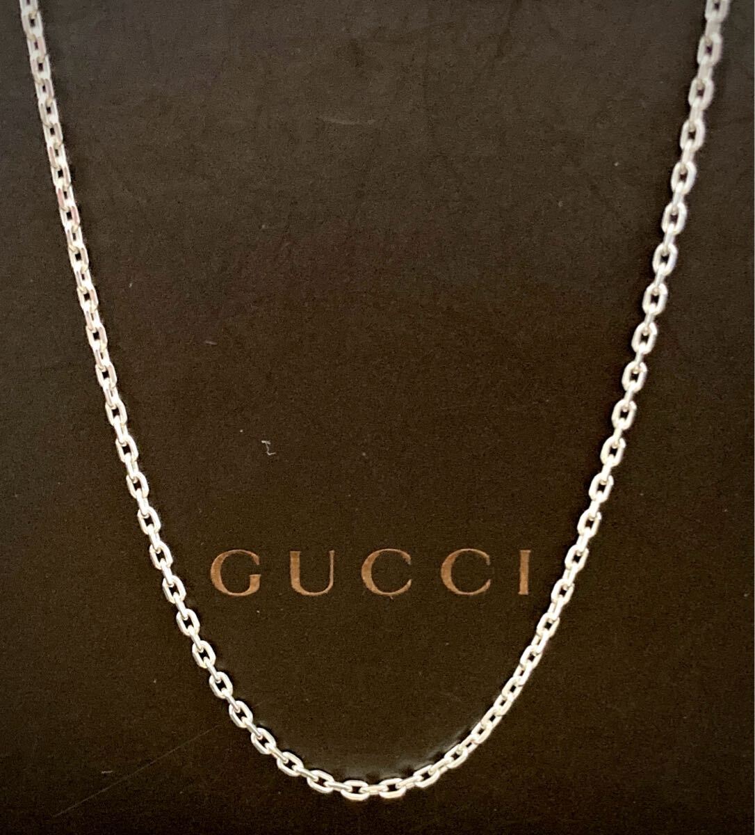 正規品 GUCCI/グッチ シンプル チェーンネックレス シルバー925 正規品 GUCCI/グッチ シンプル チェーンネックレス シルバー925