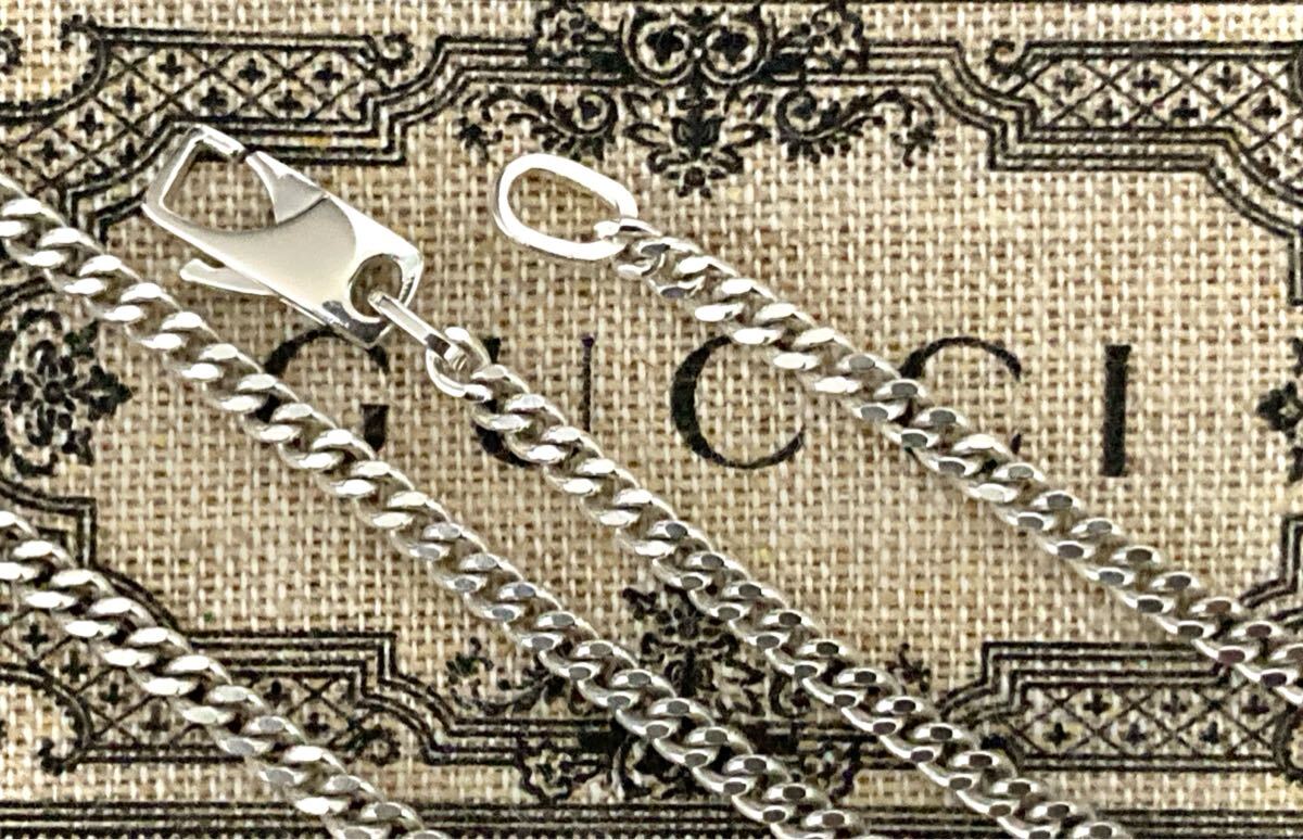 A)正規品 GUCCI/グッチ 喜平チェーンネックレス シルバー925 A)正規品 GUCCI/グッチ 喜平チェーンネックレス シルバー925