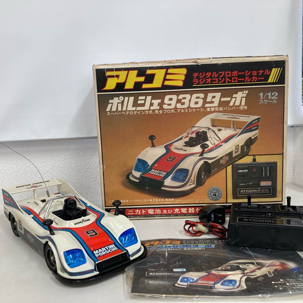絶版品 アトコミ 1/12 RC ラジオコントロールカー ポルシェ936ターボ Yahoo!オークション - 【ジャンク品】アトコミ デジタル