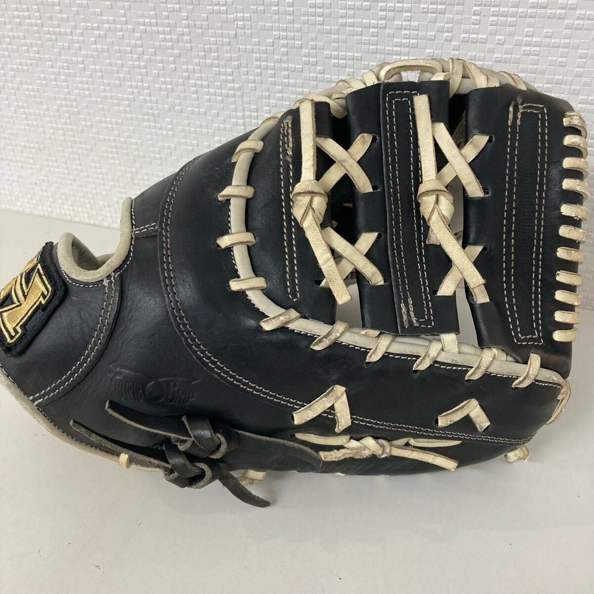未使用品】Hi-Gold ファーストミット 一塁手用 NF-350BK 大人用