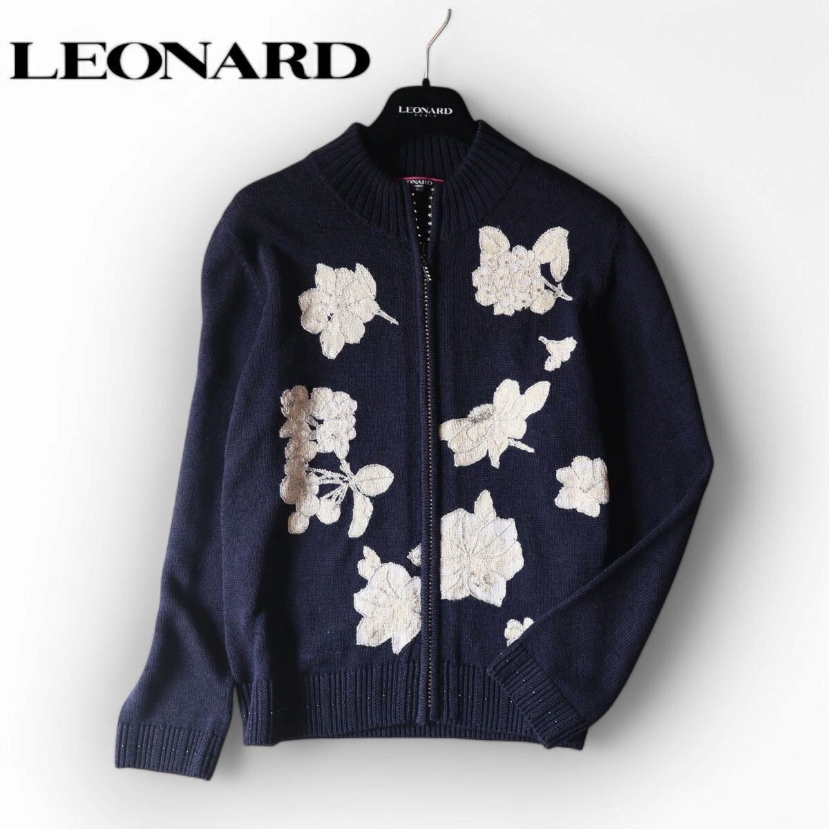 美品☆レオナール LEONARD ☆春の軽羽織り☆ ジャケット感覚 美品☆レオナール LEONARD ☆春の軽羽織り☆ ジャケット感覚