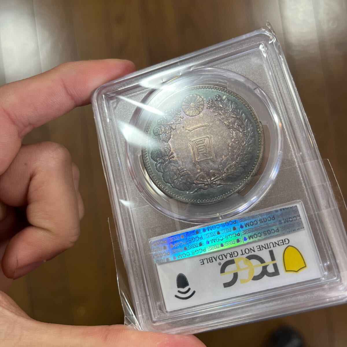 PCGS鑑定済】明治34年 銀貨 一円 龍 1Yen 銀品位.900 AU Detail PCGS鑑定済】明治34年 銀貨 一円 龍 1Yen 銀品位.900 AU Detail
